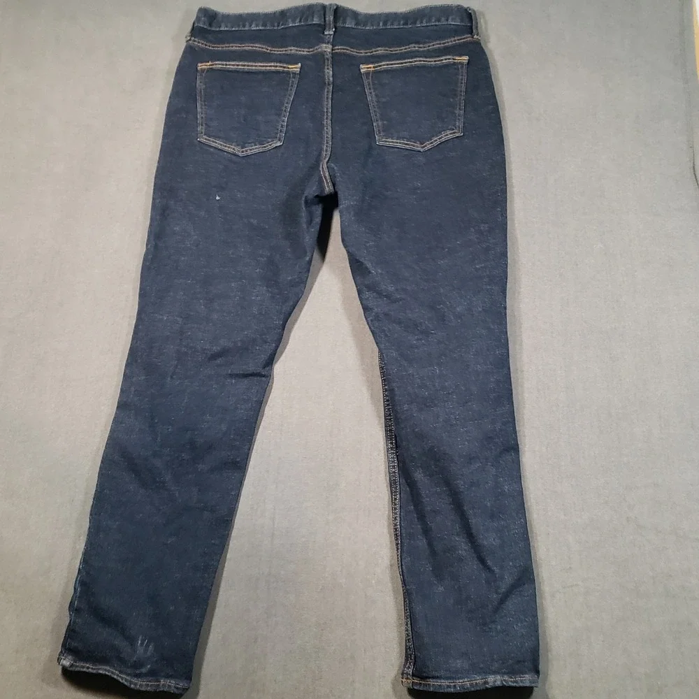 Old Navy Slim Jeans Mens 36x30‎ Blue Rinse Wash Built-In Flex Stretch Tough